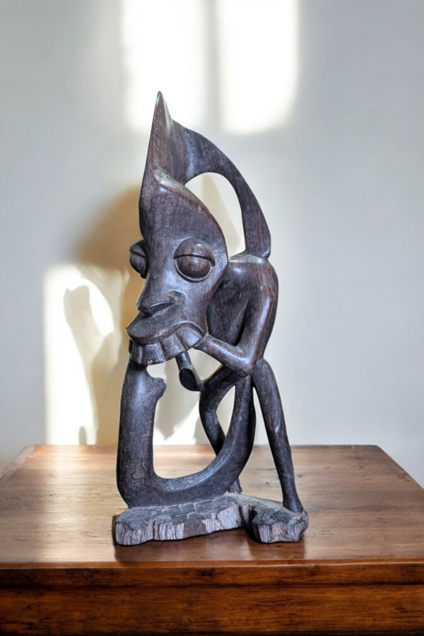 Shetani Makonde Carved East African Statue - Image 3