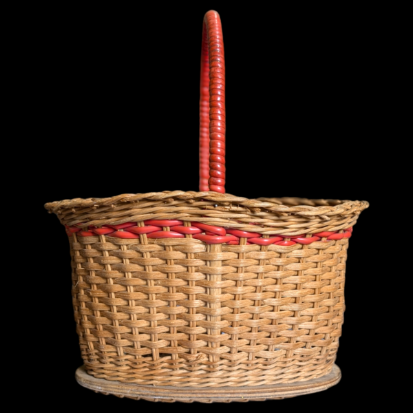 1950's Wicker Basket - Image 2