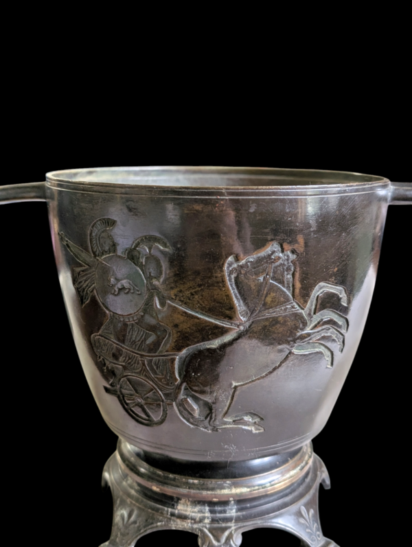 19th Century Bronze Jardiniere Depicting Roman Scenes - Image 6