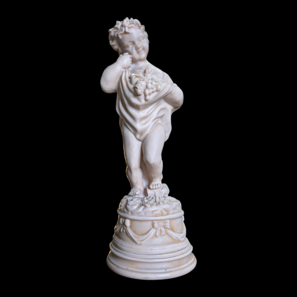 Large French Alabaster Putti Sculpture