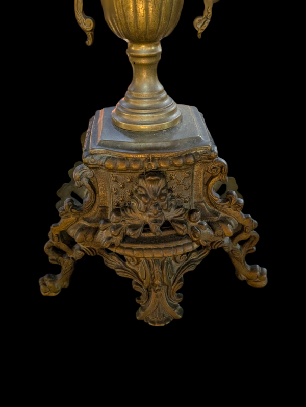 Grand Pair Of French Bronze Six Arm Candleabra - Image 3