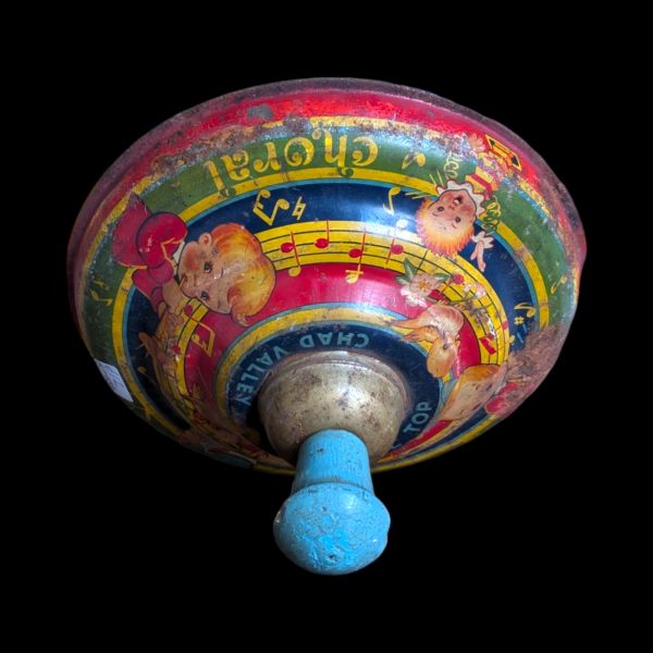 1950's Vintage Spinning Top Tin Toy - Image 2