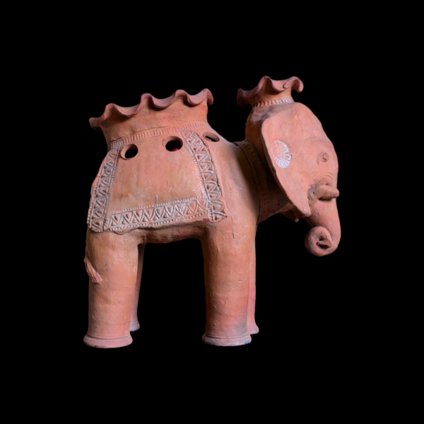 Large Continental Terracotta Elephant