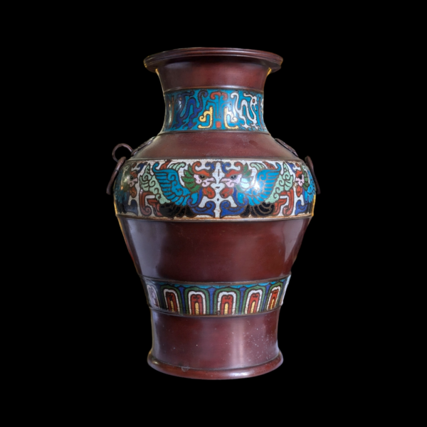 Early 20th Century Japanese Cloisonne Vase - Image 2