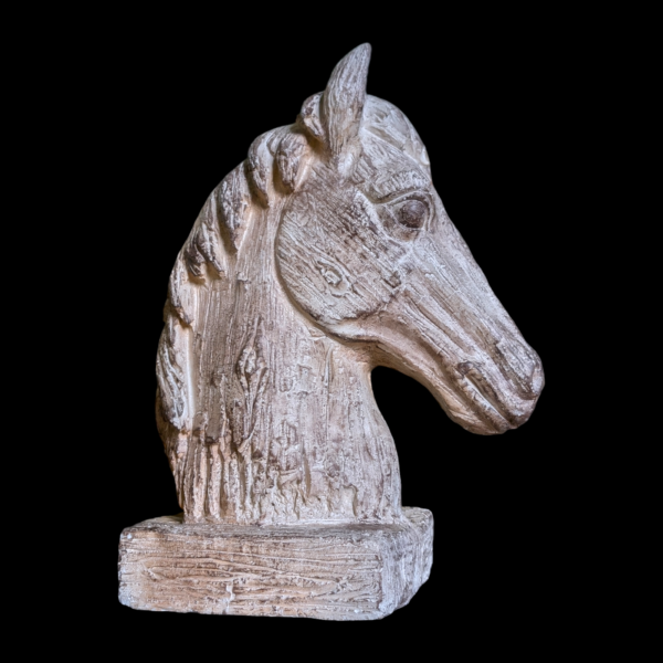 Large Decorative Plaster Horses Head - Image 3