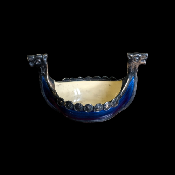 Norwegian Silver & Enamel Viking Ship - Image 2