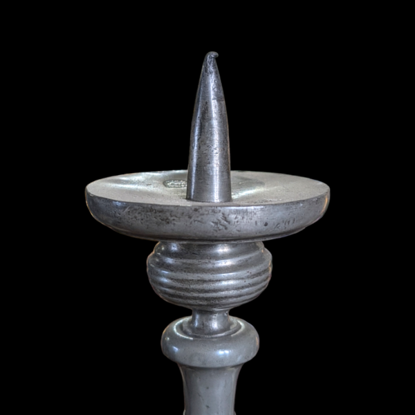 Huge English Pewter Candlestick - Image 3