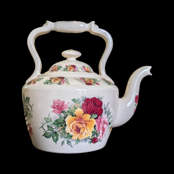 Large Decorative Floral Teapot