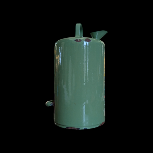 Vintage Pea Green Enamelled Petroleum Can