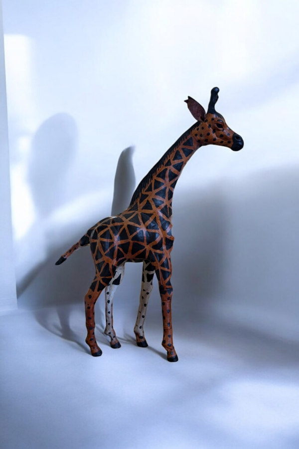 Mid Century Leather Giraffe - Image 4