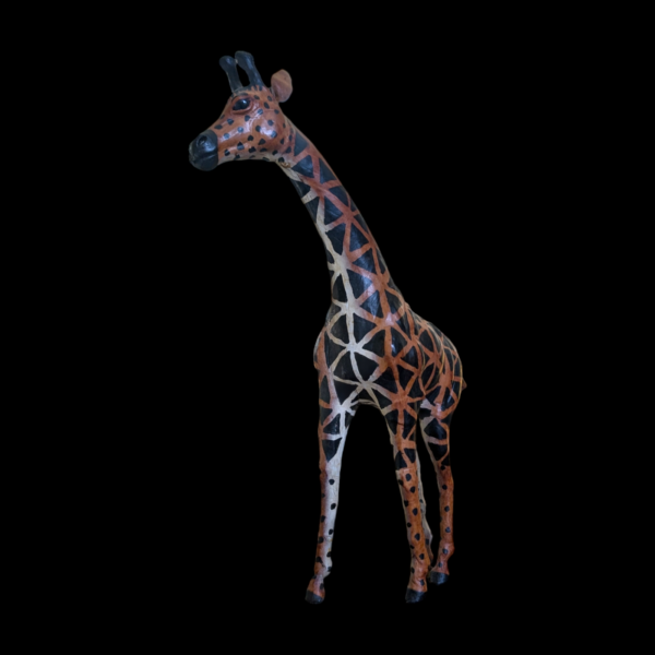 Mid Century Leather Giraffe - Image 2