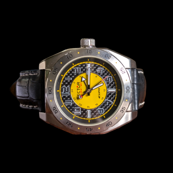 Sector Quartz Yellow Face Wristwatch