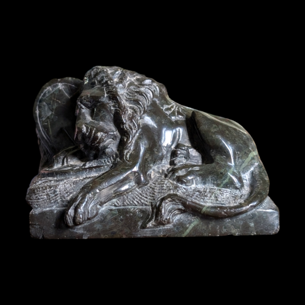 Grand Tour Carved Marble Lion Of Lucerne Swiss