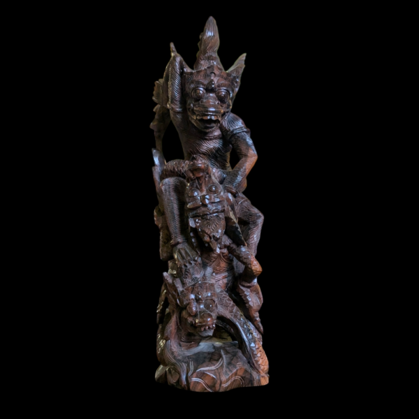 Heavily Carved Indonesian Rosewood Monkey King