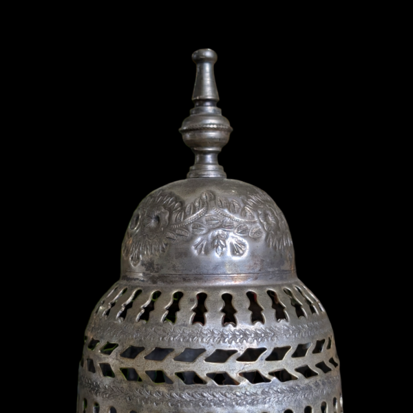 Large Vintage Moroccan Arabic Brass Copper Incense Burner - Image 4