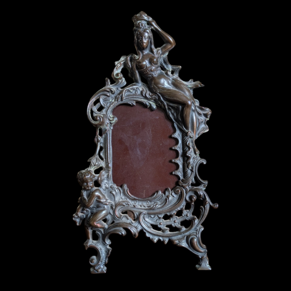 Art Nouveau Bronze Photo Frame