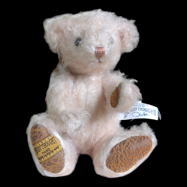 Retired Limited Edition Merrythought Tiny Bear 'Lovely' Hand Made Mohair Jointed With Original Certificate With Leather Nubuck Pads