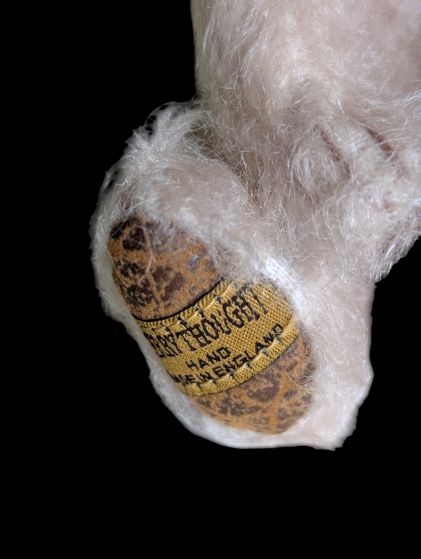 Retired Limited Edition Merrythought Tiny Bear 'Lovely' Hand Made Mohair Jointed With Original Certificate With Leather Nubuck Pads - Image 2