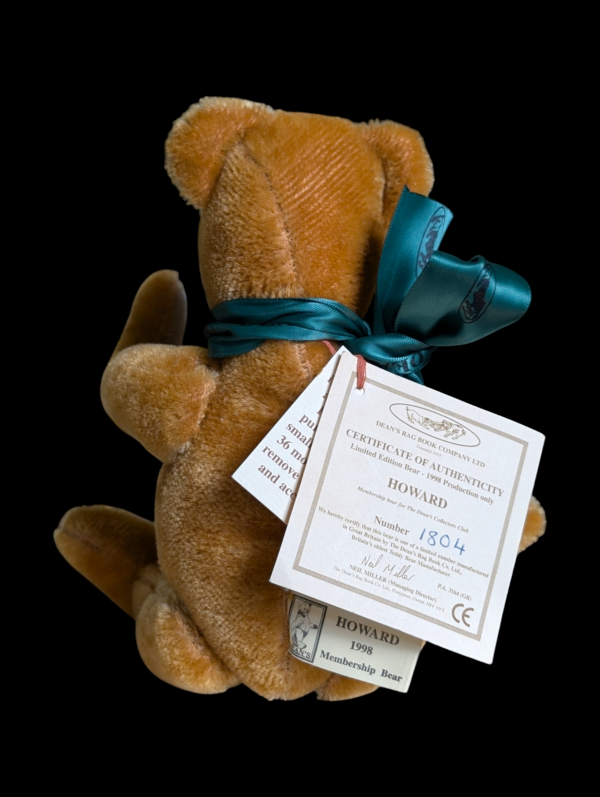 Deans Rag Book 1998 Club Ltd Edition Howard Bear With Certificate - Image 2