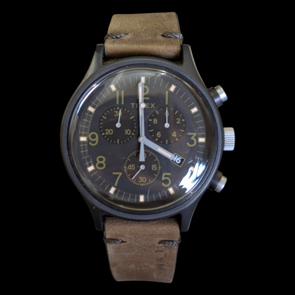 New Timex MK1 Chronograph Wristwatch With Khaki Strap