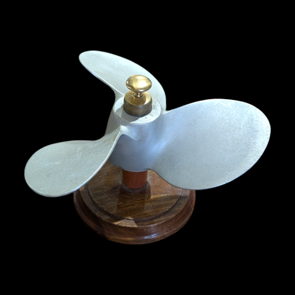 Propellor Desk Ornament On Wooden Base - Image 2