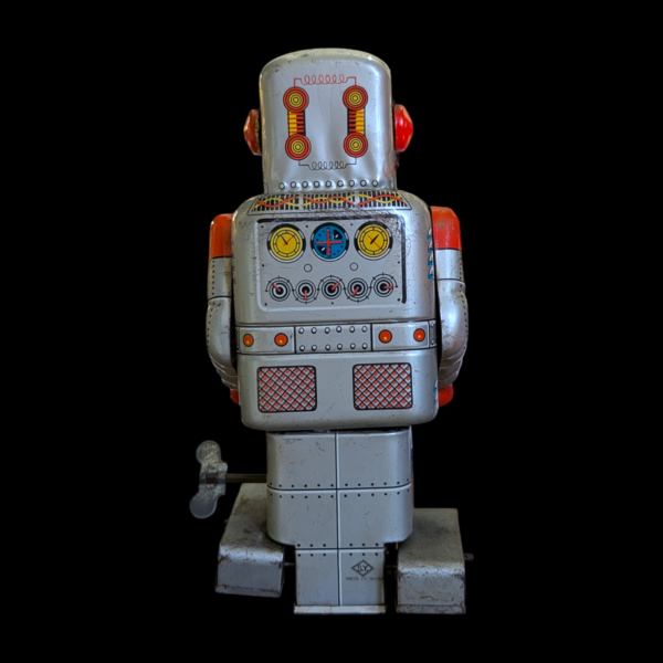 1950's/60's Japanese Tin Plate Clockwork Robot - Working - Image 2