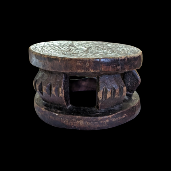 19th Century Hand Carved West African Small Stand - Image 2