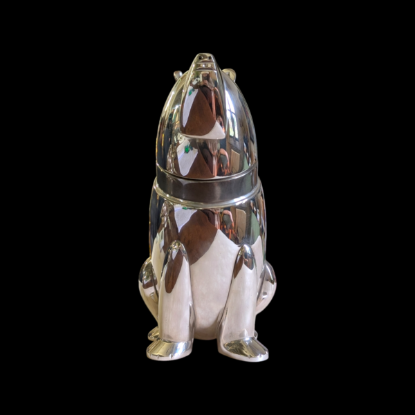 Art Deco Chrome Polar Bear Cocktail Shaker - Image 2