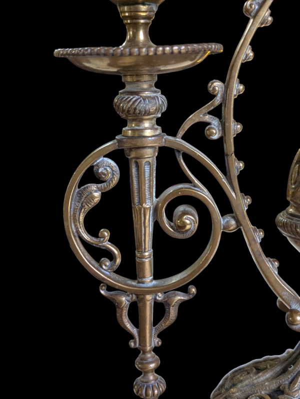 Lovely Large Ornate Vintage Brass Candlestick - Image 4