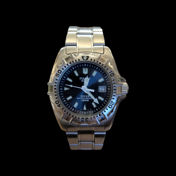 Pulsar Divers Solar model: V145-0AJ0 Stainless Steel Wristwatch