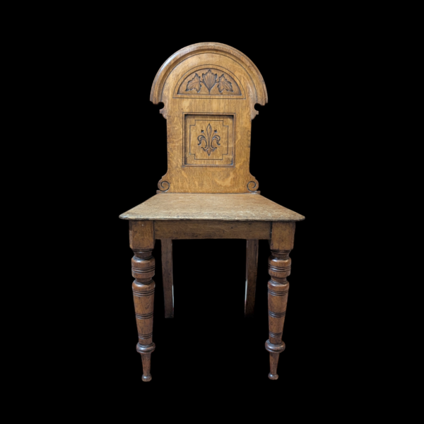 Aesthetic Movement Solid Oak Hall Chair