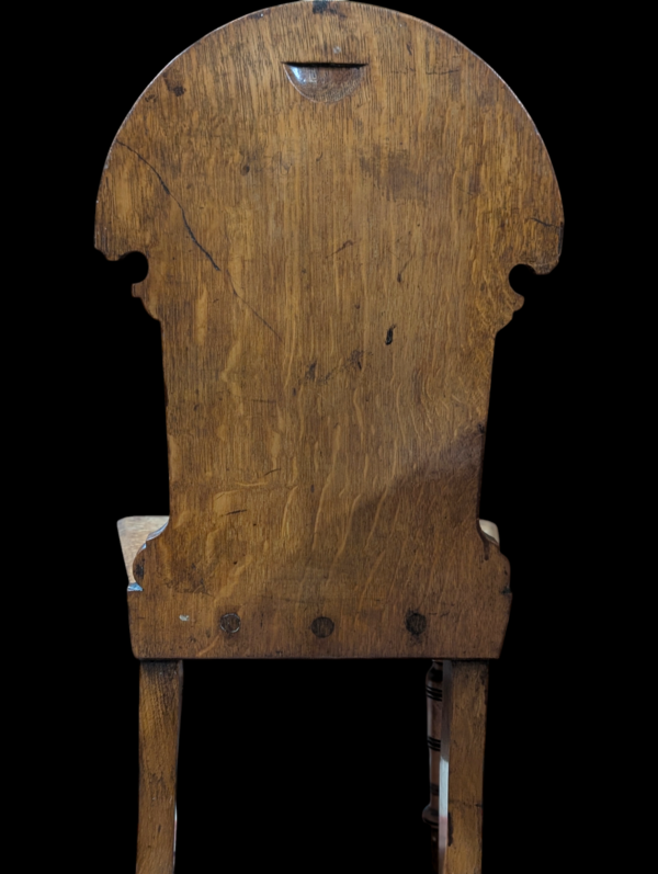 Aesthetic Movement Solid Oak Hall Chair - Image 3