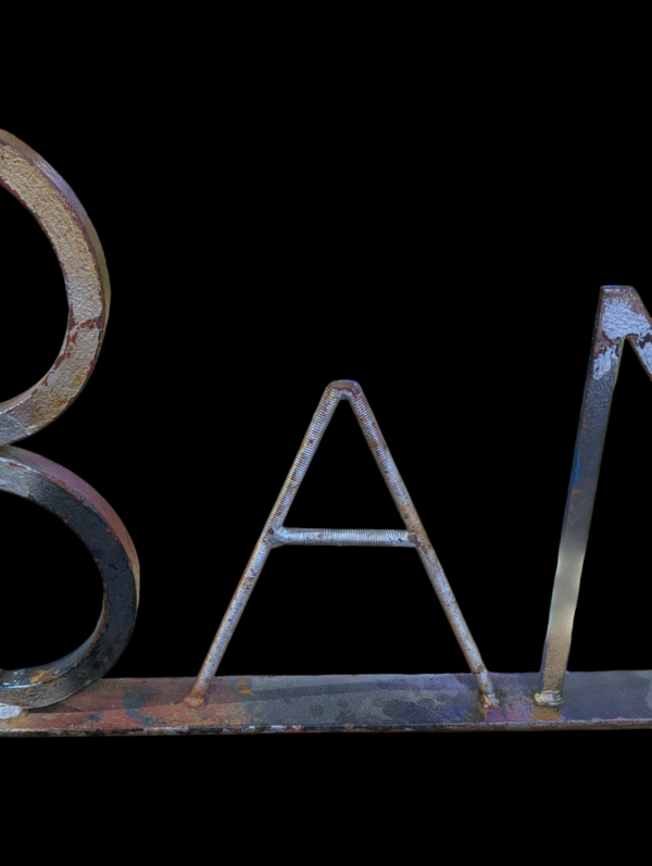 Large Painted Industrial Banksy Sign - Image 2