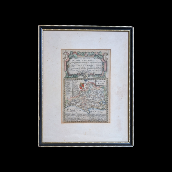 1720 Antique Framed Bristol Weymouth Map