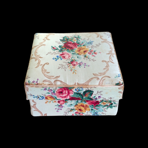 Floral Chintz Vintage Satin Cotton Box - Image 2