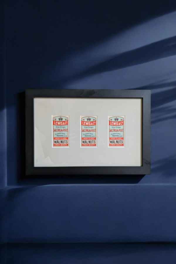 Framed Lewis & Co Advertising Labels - Image 3