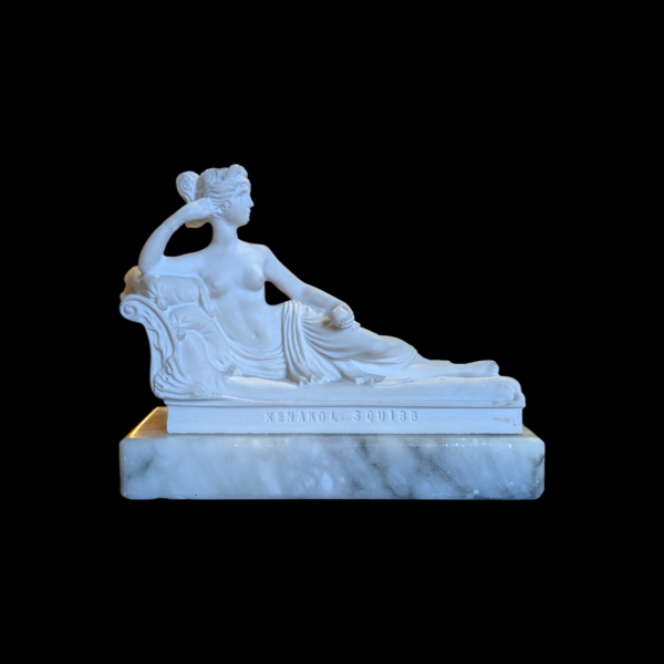 Paula Bonaparte Plaster Sculpture On Marble Base