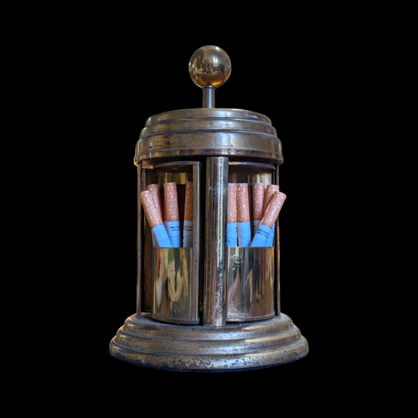 Art Deco Brass Cigarette Dispenser