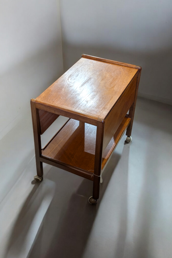 Mid Century Teak G Plan Drop Leaf Hostess Trolley - Image 3