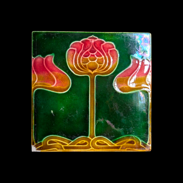 Antique Art Nouveau Tile