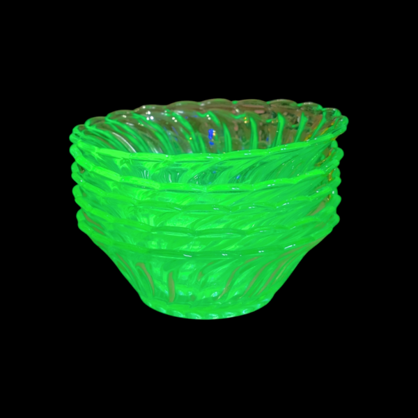 Bagley 1930's Uranium Carnival Glass Dish - Image 3