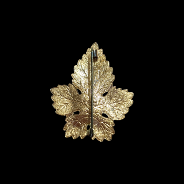 Enamelled Blue Leaf Brooch - Image 2