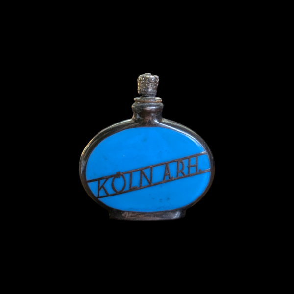 German Silver Enamelled Scent Bottle - Image 2