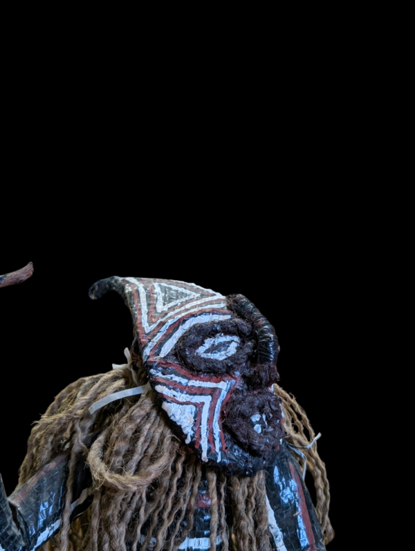 Pair Of Unusual African Tribal Straw Figures - Image 2