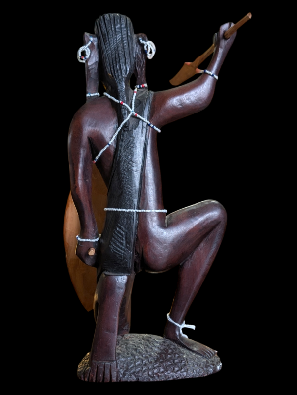 Carved Wood African Tribal Figure - Image 2