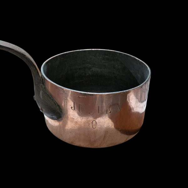 Very Heavy Copper & Cast Iron Sauce Pan - Image 2