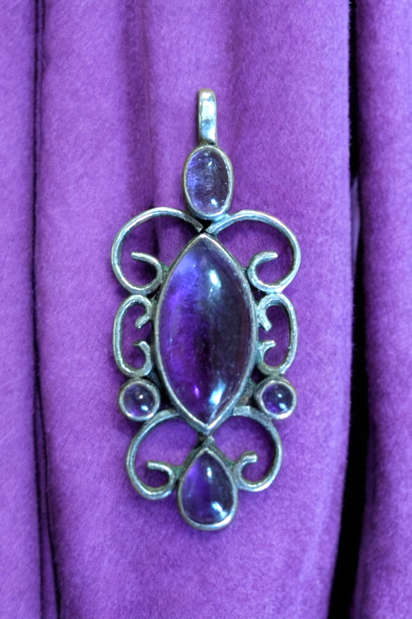 Silver & Amethyst Pendant - Image 3