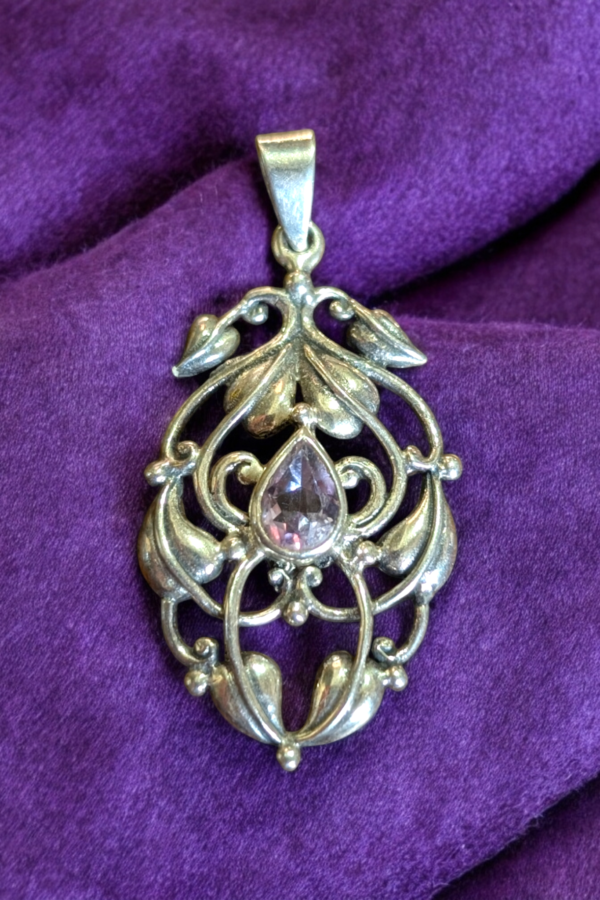 Silver & Amethyst Pendant - Image 3