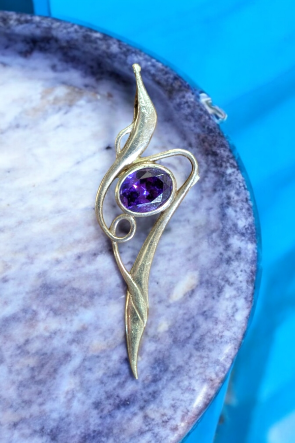 Silver & Amethyst Pendant - Image 2