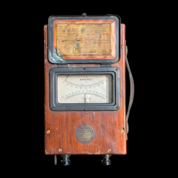 Original 1950's Evershed Ammeter & Volt Meter Machine